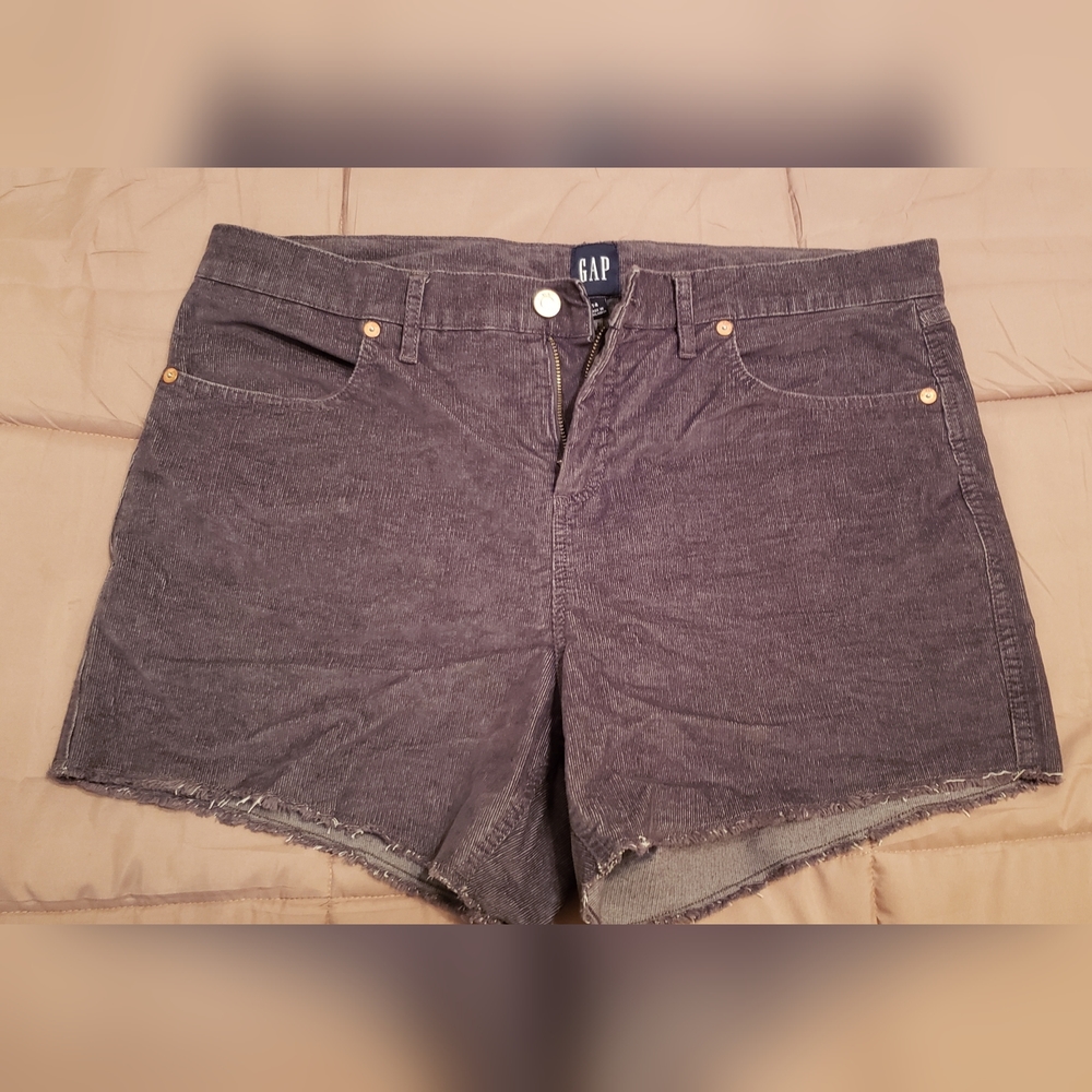 Gap gray corduroy shorts,  size 14